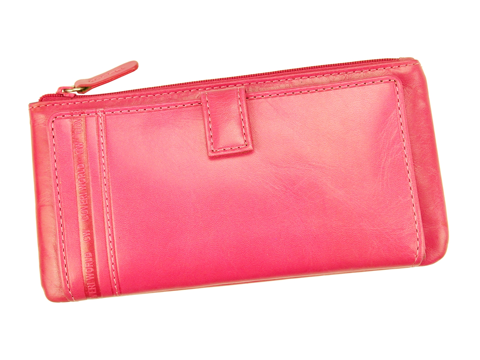 Coveri World Soft Genuine Leather Women Wallet/Purse Pink 518 G02 – www.cinemas93.org
