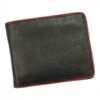 Pierre Cardin Unique Leather Wallet for Men Black-Red YS17 8806