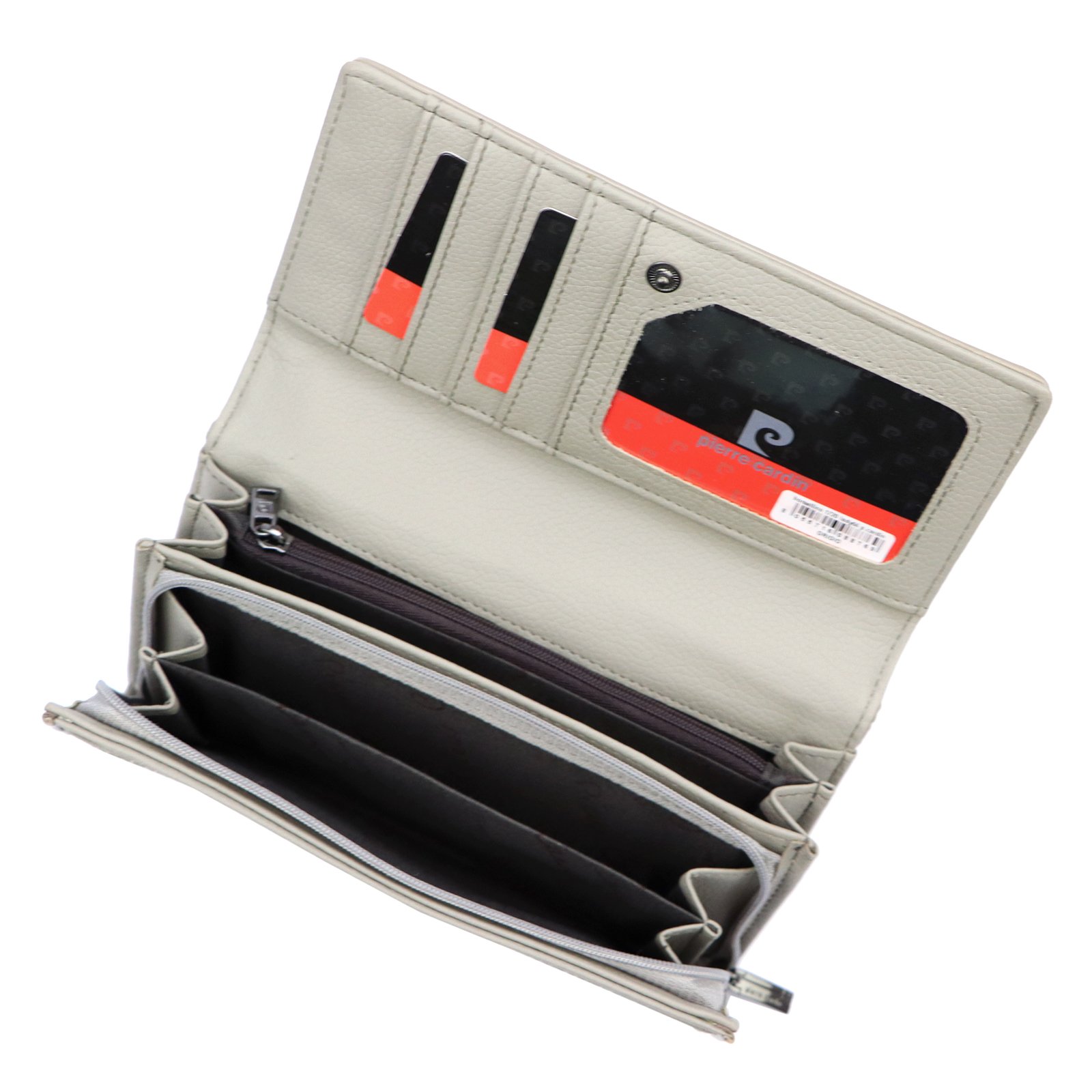 Pierre Cardin Women Eco Leather Wallet LADY66 1720 Silver - Image 3